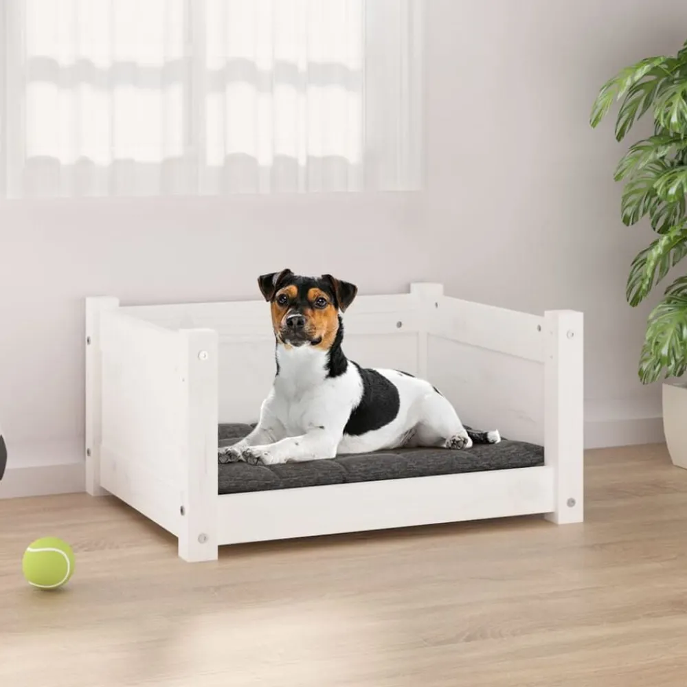 Hondenbed 55,5x45,5x28 cm Massief grenenhout>vidaXL Hot