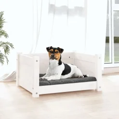 Hondenbed 55,5x45,5x28 cm Massief grenenhout><noscript><img width=