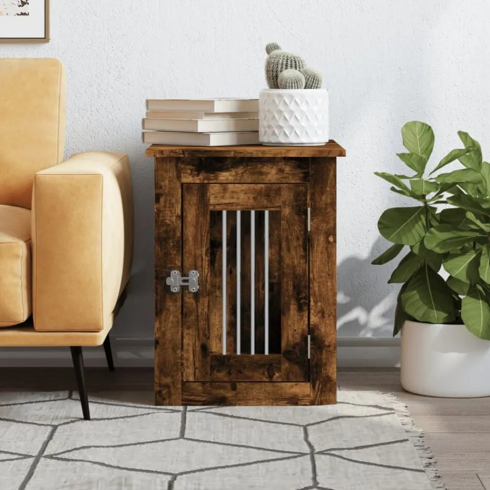 Hondenbench 45x62x59 cm bewerkt hout kleurig>vidaXL Clearance