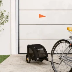 Hondenfietstrailer oxford stof en ijzer>vidaXL New