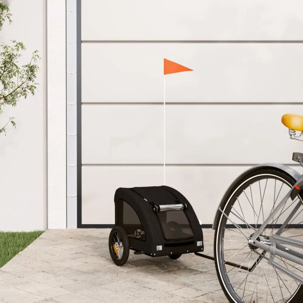 Hondenfietstrailer oxford stof en ijzer>vidaXL New