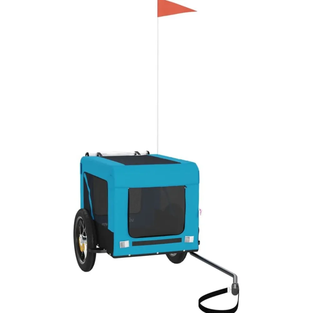 Hondenfietstrailer oxford stof en ijzer en zwart>vidaXL Online