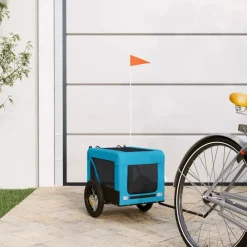 Hondenfietstrailer oxford stof en ijzer en zwart>vidaXL Online