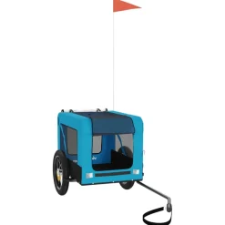 Hondenfietstrailer oxford stof en ijzer en zwart><noscript><img width=