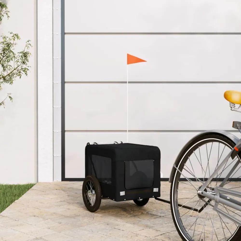 Hondenfietstrailer oxford stof en ijzer>vidaXL Online