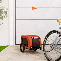 Hondenfietstrailer oxford stof en ijzer en zwart>vidaXL Best