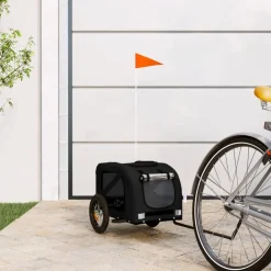 Hondenfietstrailer oxford stof en ijzer>vidaXL Online