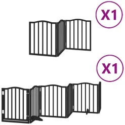 Hondenhek inklapbaar 9 panelen 450 cm populierenhout>vidaXL Best
