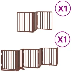 Hondenhek inklapbaar 9 panelen 450 cm populierenhout>vidaXL Clearance