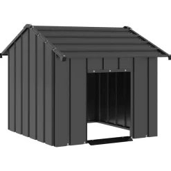 Hondenhok met dak 85x107x81 cm gegalvaniseerd staal>vidaXL Clearance
