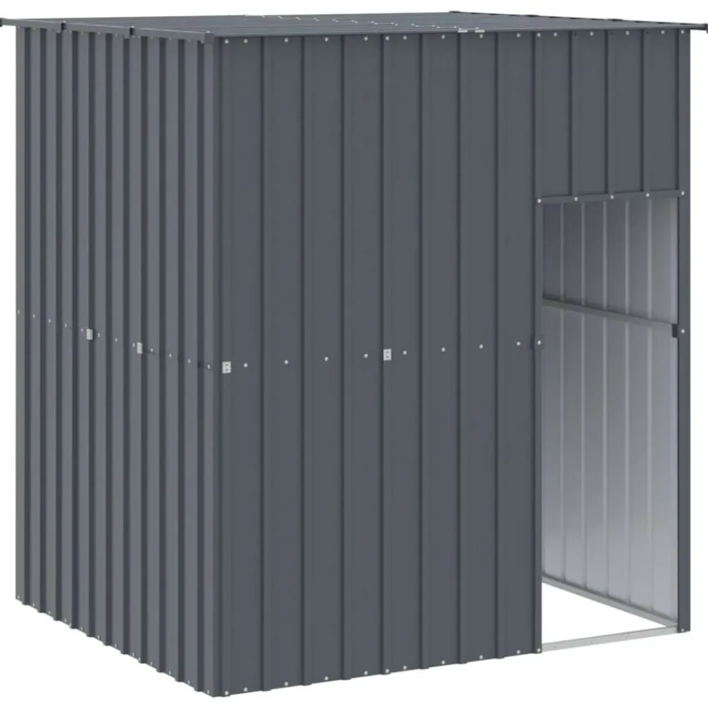Huisdierbenodigdheden*vidaXL Hondenhok met dak 165x153x181 cm gegalvaniseerd staal Antraciet