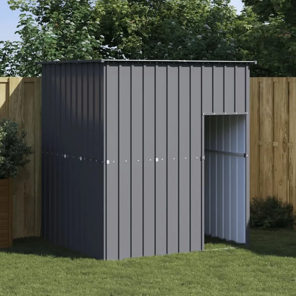 Huisdierbenodigdheden*vidaXL Hondenhok met dak 165x153x181 cm gegalvaniseerd staal Antraciet
