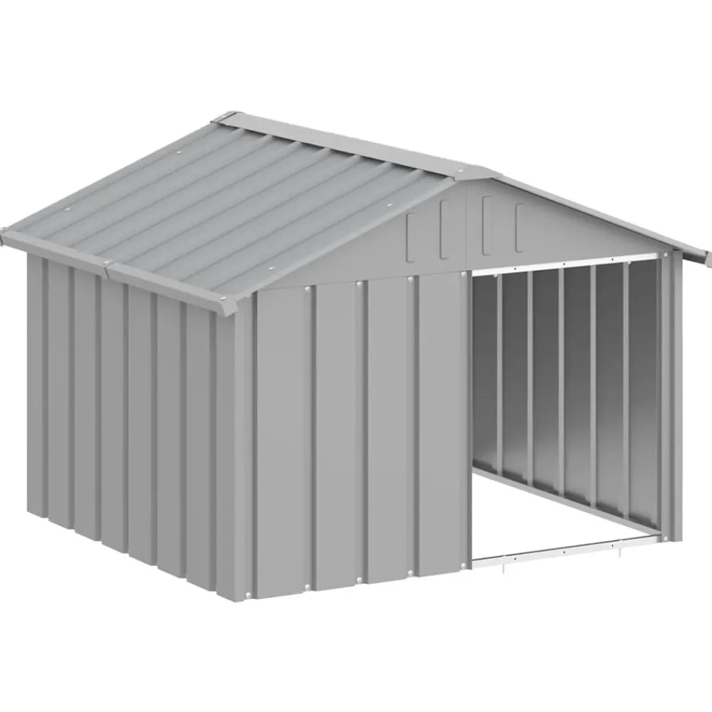 Hondenhok 116,5x103x81,5 cm gegalvaniseerd staal>vidaXL Outlet