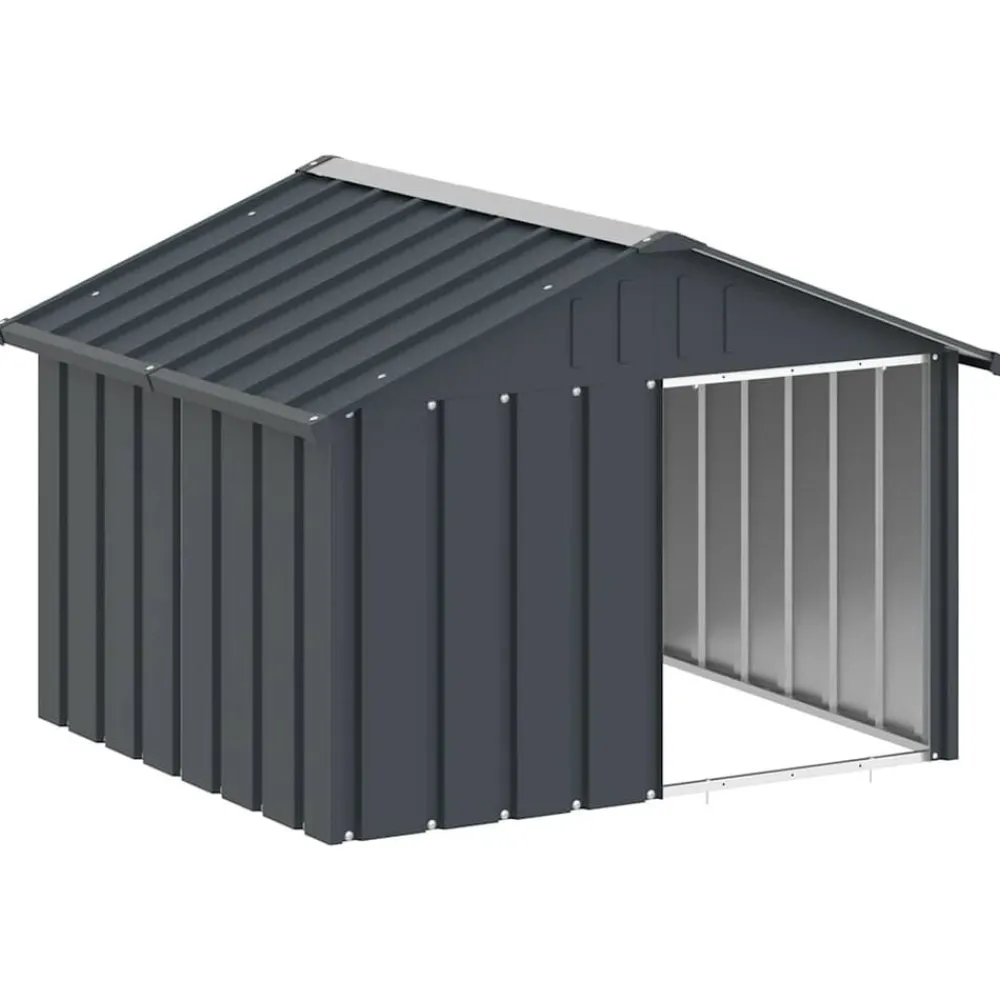 Hondenhok 116,5x103x81,5 cm gegalvaniseerd staal kleur>vidaXL Outlet