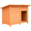 Hondenhok 120x77x86 cm massief grenenhout en vuurhout>vidaXL Online