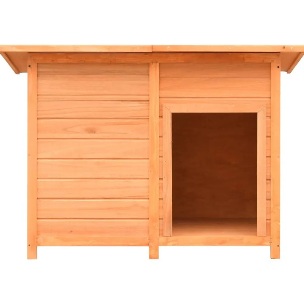 Hondenhok 120x77x86 cm massief grenenhout en vuurhout>vidaXL Online