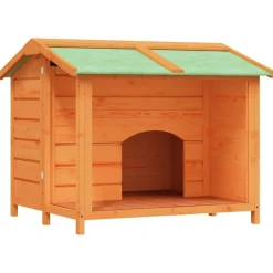 Hondenhok 96x87x80,5 cm massief grenenhout>vidaXL Hot