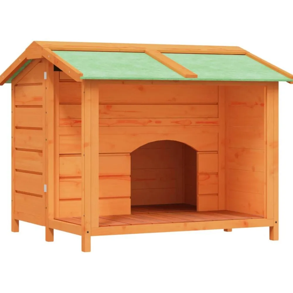 Hondenhok 96x87x80,5 cm massief grenenhout>vidaXL Hot