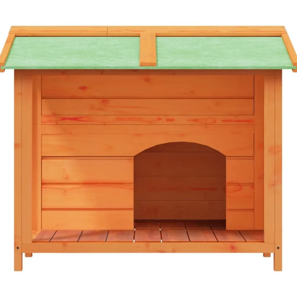 Hondenhok 96x87x80,5 cm massief grenenhout>vidaXL Hot