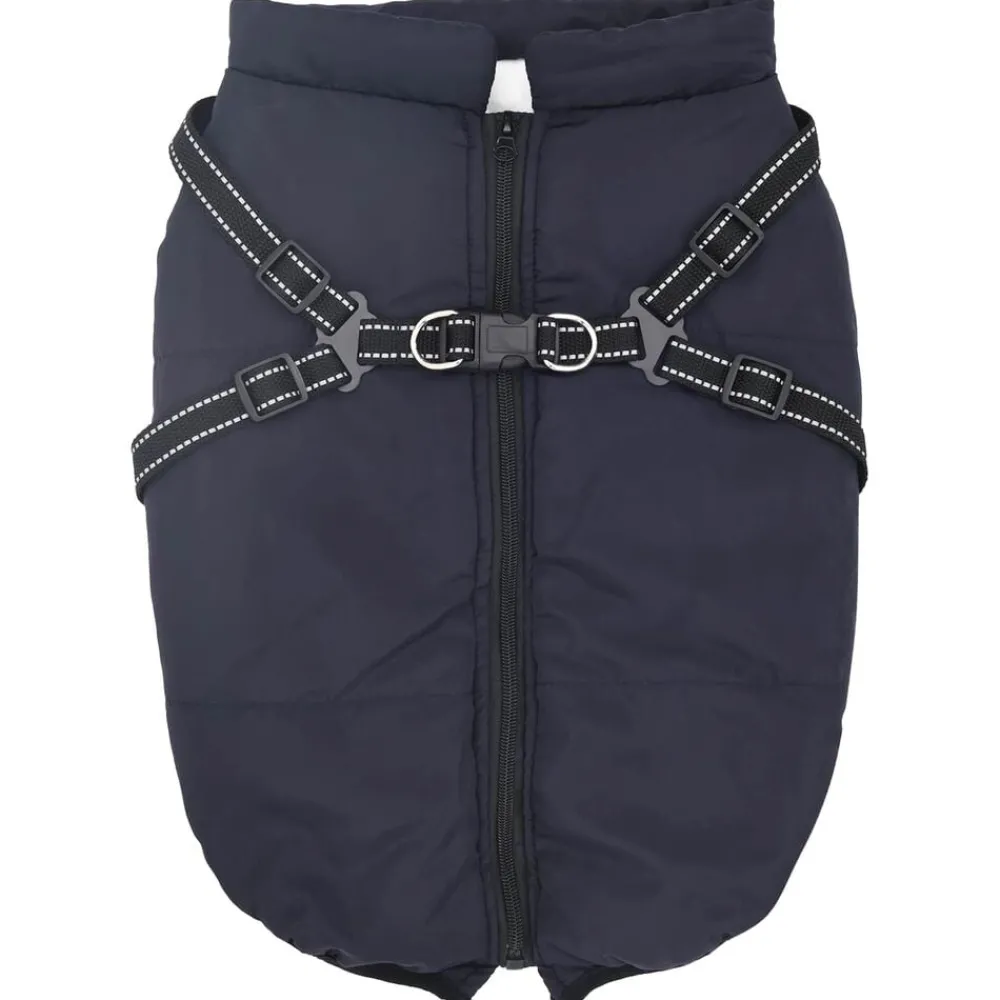 Huisdierbenodigdheden*vidaXL Hondenjas L44 Fleece en polyester Marineblauw