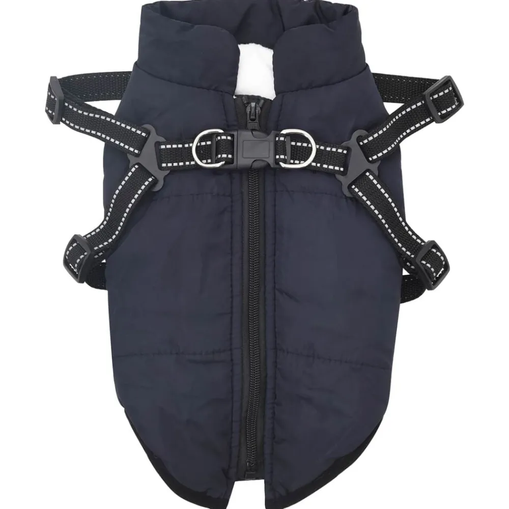 Huisdierbenodigdheden*vidaXL Hondenjas L28 Fleece en polyester Marineblauw