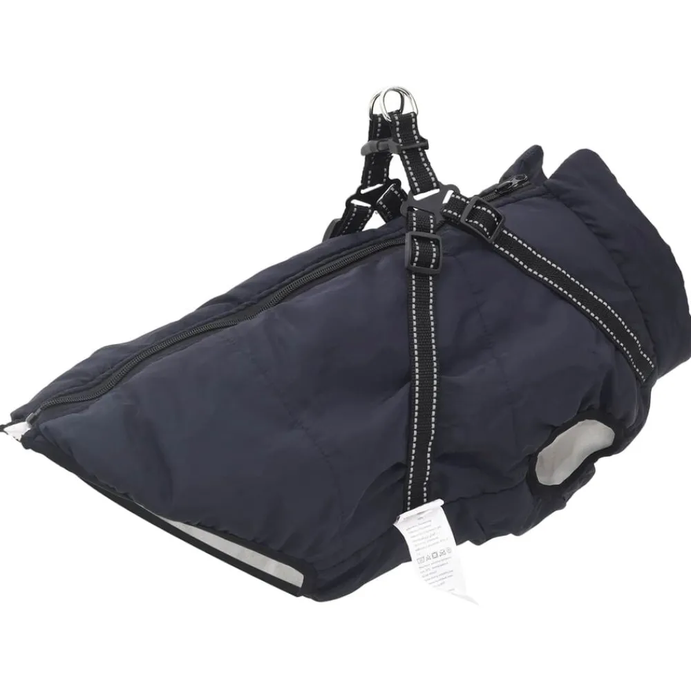 Huisdierbenodigdheden*vidaXL Hondenjas L48 Fleece en polyester Marineblauw
