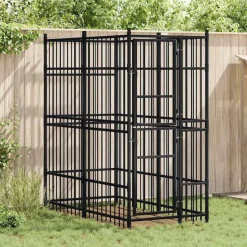 Huisdierbenodigdheden*vidaXL Hondenkennel 1,84 m² staal