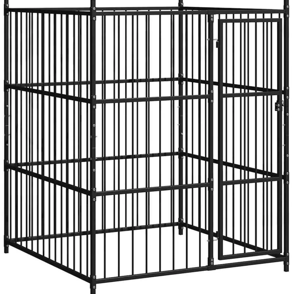 Huisdierbenodigdheden*vidaXL Hondenkennel voor buiten 150x150x185 cm