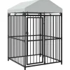 Hondenkennel voor buiten met dak 120x120x150 cm>vidaXL New