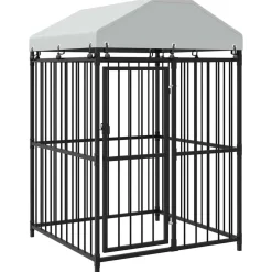 Hondenkennel voor buiten met dak 120x120x150 cm>vidaXL New