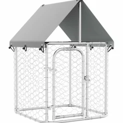 Hondenkennel voor buiten met dak 100x100x150 cm>vidaXL Clearance