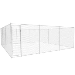 Hondenkennel voor buiten 570x570x185 cm gegalvaniseerd staal>vidaXL New