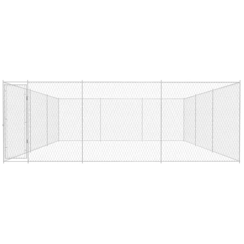 Hondenkennel voor buiten 570x570x185 cm gegalvaniseerd staal>vidaXL New
