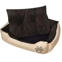 Huisdierbenodigdheden*vidaXL Hondenmand bruin en Beige XXL