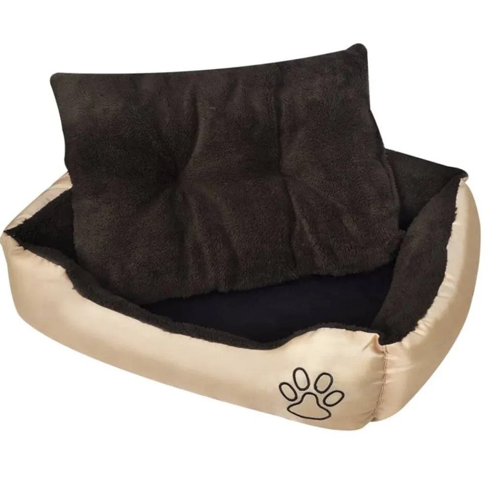 Huisdierbenodigdheden*vidaXL Hondenmand bruin en Beige XXL