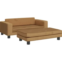 Huisdierbenodigdheden*vidaXL Hondenmand met verlengstuk 100x50x30 cm fluweel Bruin