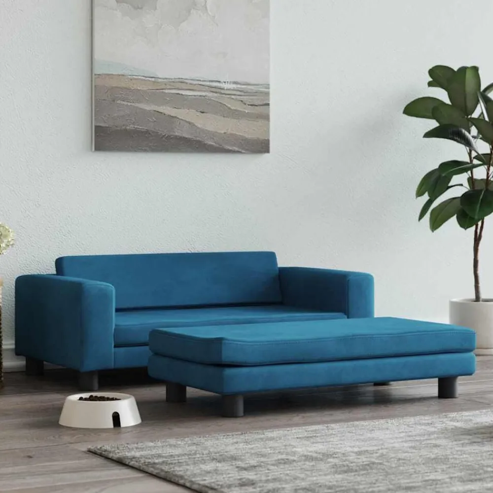 Hondenmand met verlengstuk 100x50x30 cm fluweel>vidaXL Online