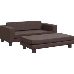 Huisdierbenodigdheden*vidaXL Hondenmand met verlengstuk 100x50x30 cm kunstleer Bruin