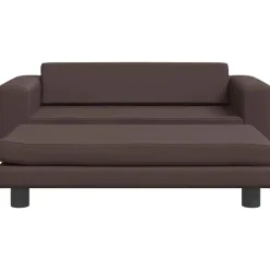 Huisdierbenodigdheden*vidaXL Hondenmand met verlengstuk 100x50x30 cm kunstleer Bruin