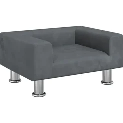 Huisdierbenodigdheden*vidaXL Hondenmand 50x40x26,5 cm fluweel Donkergrijs