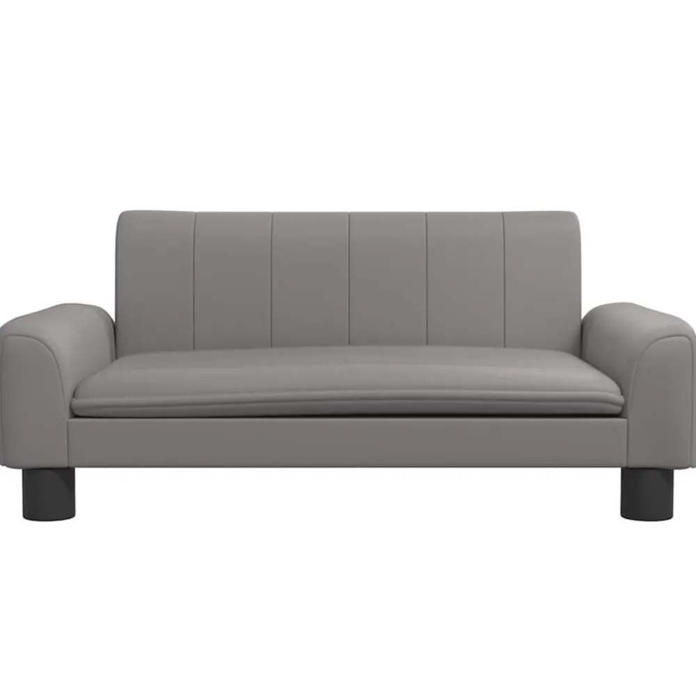 Huisdierbenodigdheden*vidaXL Hondenmand 70x45x30 cm kunstleer Grijs
