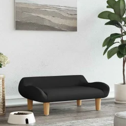 Huisdierbenodigdheden*vidaXL Hondenmand 70x40x24 cm stof Zwart
