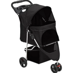 Huisdierbenodigdheden*vidaXL Hondenwagen inklapbaar 80x46x98 cm oxford stof Zwart