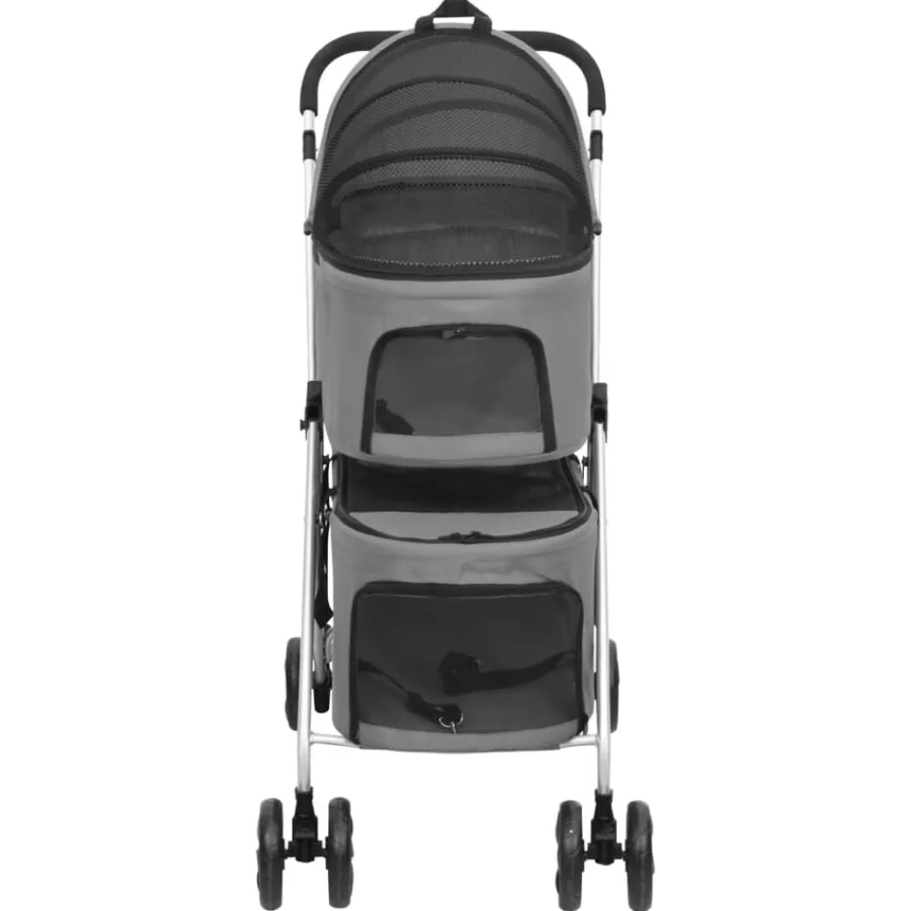 Hondenwagen 2-laags inklapbaar 83x48x97 cm oxford stof>vidaXL Best
