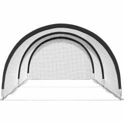 Sport & Spel*vidaXL Honkbal & Softbal Zwart 702 x 369,5 x 243,5 cm Polyester