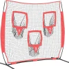Sport & Spel*vidaXL Honkbaloefennet Zwart 214,5 x 89,5 x 181 cm Polyester