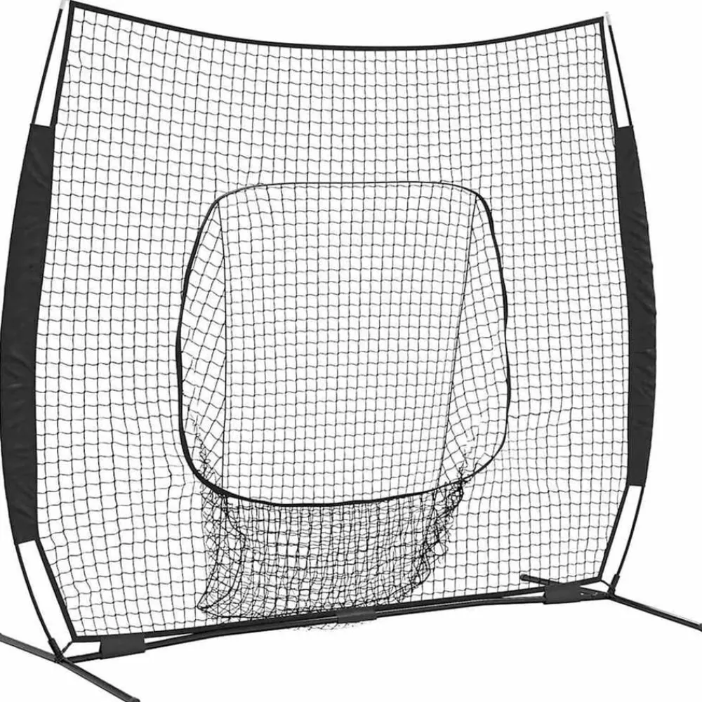 Honkbaloefennet Zwart 250 x 106 x 209 cm Polyester>vidaXL Online