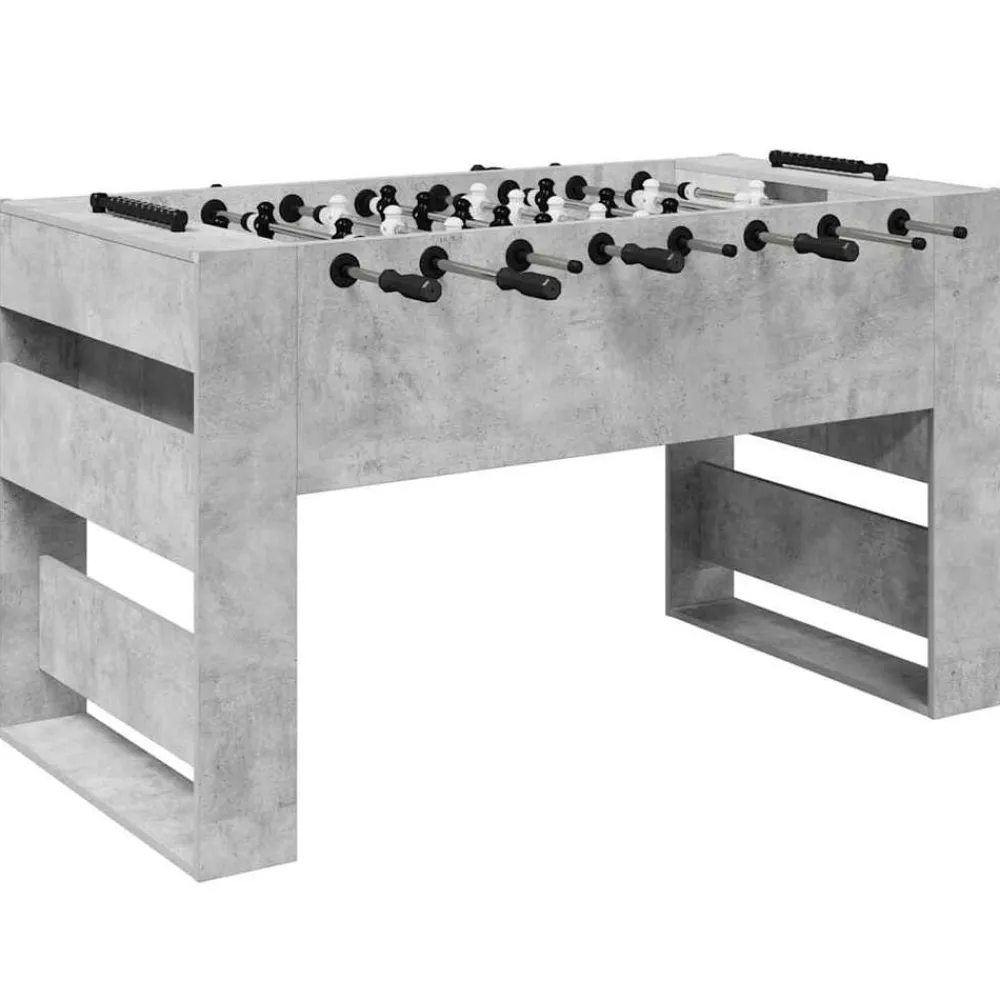 Binnenspelletjes*vidaXL Honkbaltafel Beton Grijs 146,5 x 74 x 85 cm Bewerkt hout Betongrijs