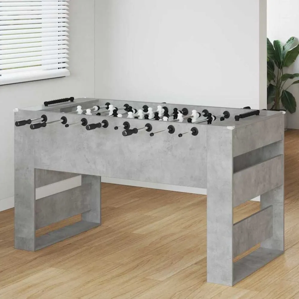 Binnenspelletjes*vidaXL Honkbaltafel Beton Grijs 146,5 x 74 x 85 cm Bewerkt hout Betongrijs