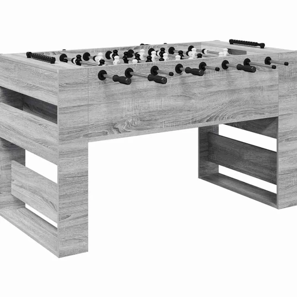 Honkbaltafel Grijze Sonoma 146,5 x 74 x 85 cm Bewerkt hout>vidaXL Online